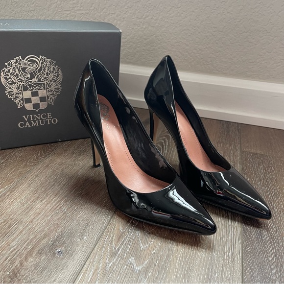 Vince Camilo - Kain Black Smooth Pointed Toe Pump - Picture 5 of 7